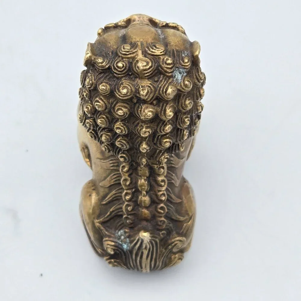 Vintage Solid‎ Brass Mini Foo Dog